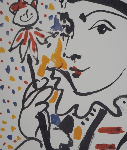Pablo Picasso: Karneval, Der Narr, signierte Lithografie – lithos zeefdrukken, Paper (photo 2 of 5)