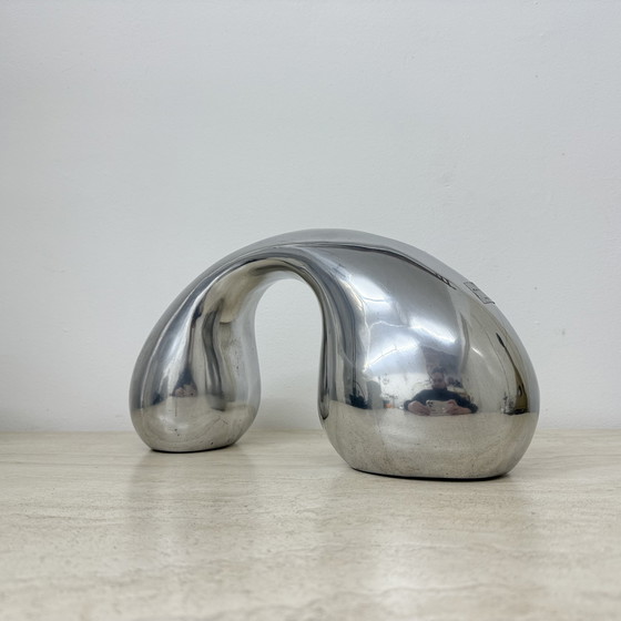 Image 1 of Biomorphic Sculpture Object in Aluminum by Eva & Peter Moritz for IKEA, 1980