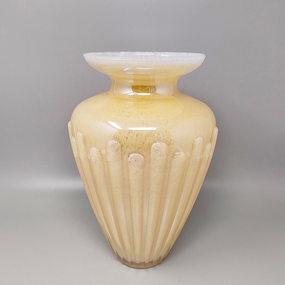 Image 1 of 1960s Astonishing Beige Vase by Michielotto. Made in Italy