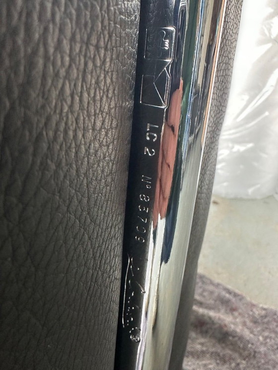 Image 1 of LC2 2-Sitzer-Sofa von Le Corbusier et al. für Cassina, 1990er Jahre