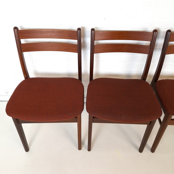 Image 1 of Lot de 6 chaises de salle à manger vintage, design danois des années 1970