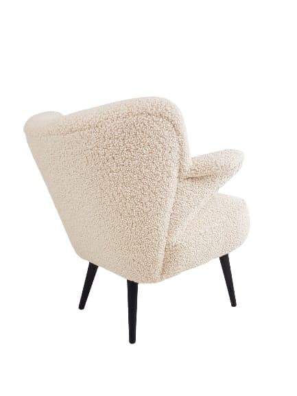 Vintage Cocktailstoeltje Fauteuiltje Teddy Nieuw Gestoffeerd – Wood, Textile (photo 7 of 10)