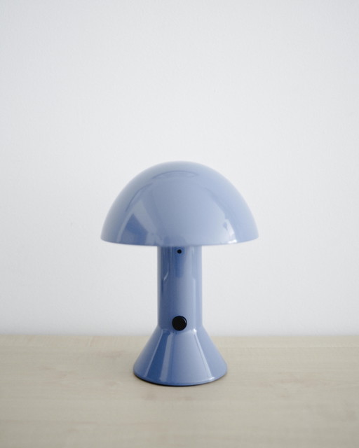 Martinelli Luce "Elmetto" tafellamp - blauw - nieuw met doos – tafellampen, Plastic (photo 2 of 5)