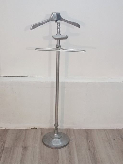 Verchroomde metalen kledingstandaard, Frankrijk, jaren 60