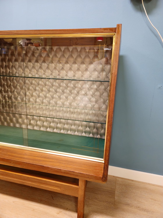 Image 1 of Buffet haut vintage en placage de teck