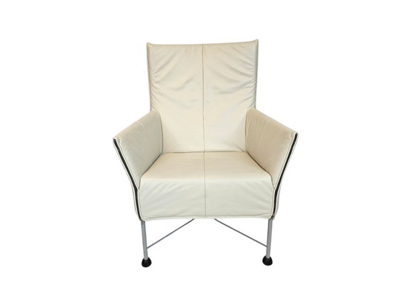 Image 1 of Montis - diseño Gerard van den Berg - modelo Chaplin - Piel - crema/blanco -.