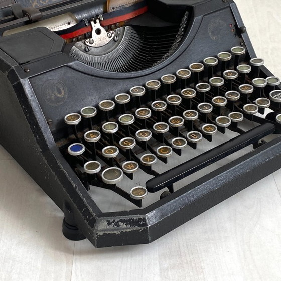 Vintage 1940's Rocher Rooy typemachine – Decoratieve objecten, Metal (photo 7 of 10)