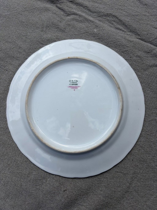 BERNARDAUD B&CO LIMOGES FAMILLE ROSE ROSA BLUME