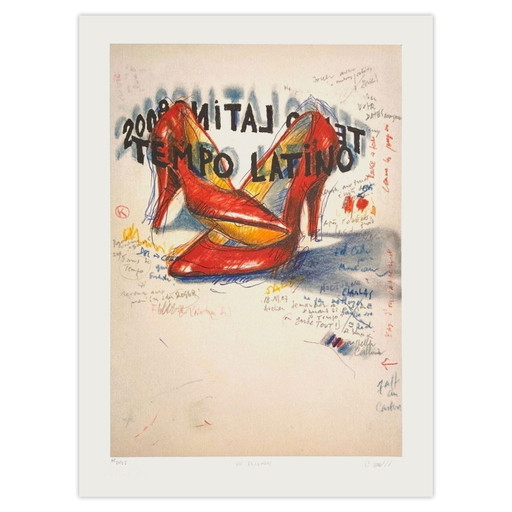 Jean-Paul CHAMBAS Tempo Latino - Vic Fezensac Signierte Lithografie 2008