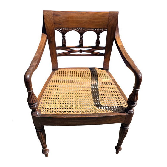 Poltrone coloniali antiche delle Indie Orientali Olandesi, circa 1900 – Sedie da pranzo, Wood (photo 5 of 9)