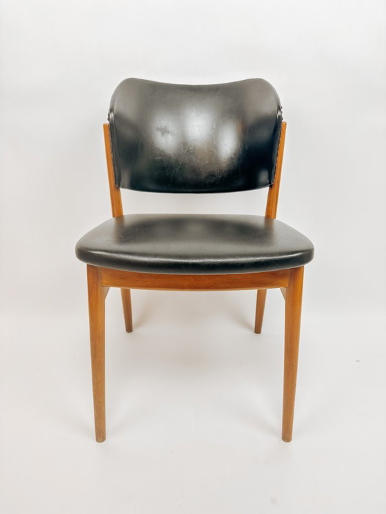 Image 1 of 2x Vintage eetkamerstoelen van Franz Spahn voor Spahn Stadtlohn, jaren 50