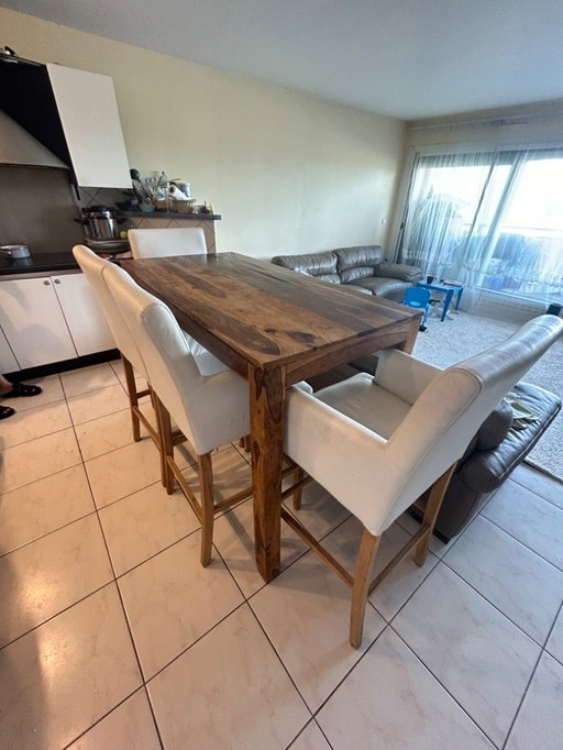 Solid wood table set