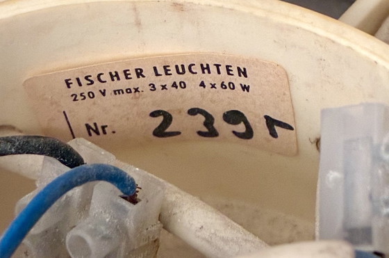 Image 1 of Lampe Cascade Fischer Leuchten à 7 lumières – Style futuriste des années 1970

