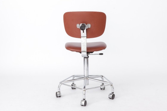 Sedia girevole vintage di Bremshey & Co. | Sedia da ufficio cromata | Germania, anni '80 – Sedie girevoli (photo 8 of 11)