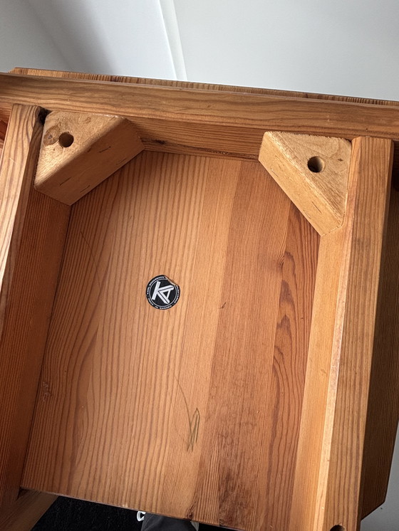 Image 1 of SET OF 4 BRUTALIST PINE HIGH-BACK DINING CHAIRS BY ROLAND WILHELMSSON FOR KARL ANDERSSON & SÖNER, 1960S