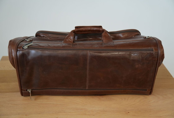 Image 1 of Vintage 80s/90s Orna 916 Leather Garment Bag – Timeless Travel Essential