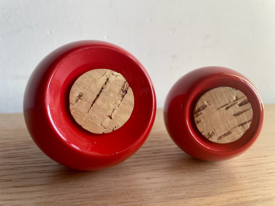 Image 1 of Laurids Lonborg peper- en zoutstrooiers uit het ruimtetijdperk, Denemarken, jaren 60.