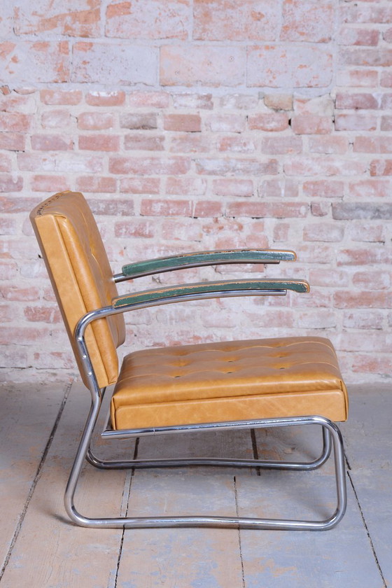 Een paar gerestaureerde Bauhaus-fauteuils van Mücke-Melder, beukenhout, chroom, Tsjechië, jaren 1930. (photo 17 of 19)