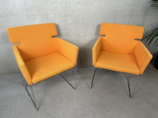 2x sillones de diseño vintage 'Key-s' - Arnold Merckx - Artifort