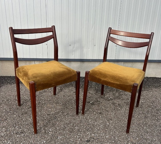 paire de chaises scandinaves 1960