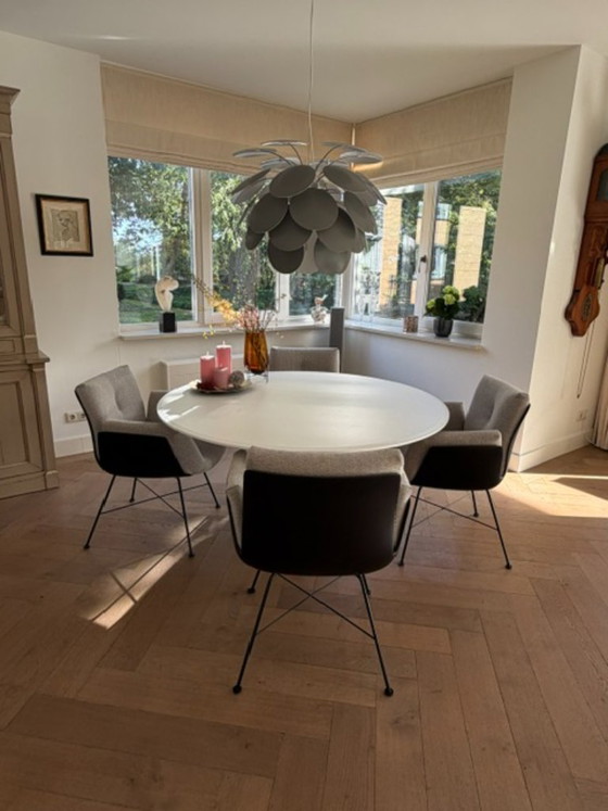 Design COR Conic Dining Table with Alvo Chairs – Dining set, Metal, Plastic (photo 21 of 22)