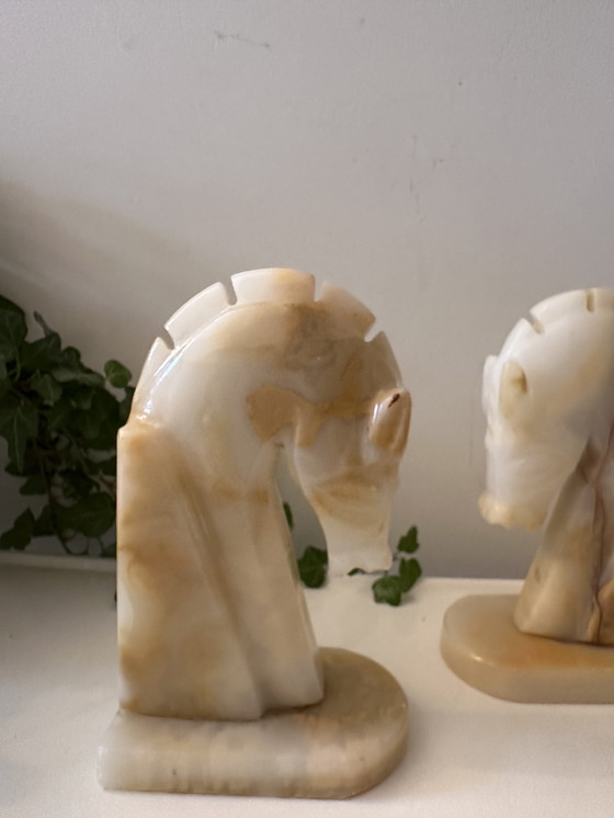 Image 1 of Set di 2 fermalibri in onice