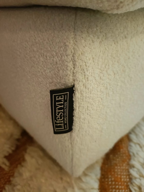 Sofá esquinero Lifestyle blanco con otomana, Auping, Sofás esquineros, Textil, Crema (foto 7 de 7)