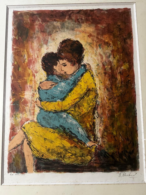 Bertoldot Taubert (1915–1974), Mutter und Kind, Lithografie, signiert EA 23/25, gerahmt (photo 4 of 14)