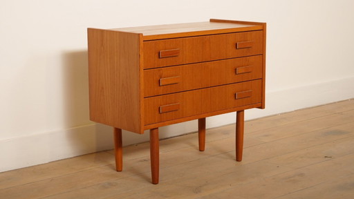 Commode vintage | 3 tiroirs | Table de chevet