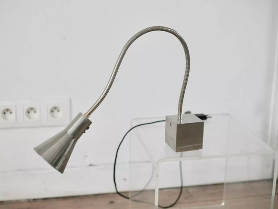 Image 1 of Stalen lamp uit de jaren 70