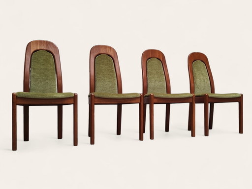 4X chaises Mid Century