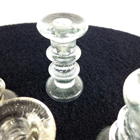 5x Vintage Pukeberg Kandelaar IJsglas Staffan Gellerstedt – Kandelaars en kaarsen (photo 7 of 8)