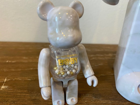 Image 1 of Bearbrick My First Baby by CHIAKI Marble version 400% + 100% MEDICOM toys 2023