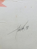 Pesce ad acquerello vintage - Dentice rosso