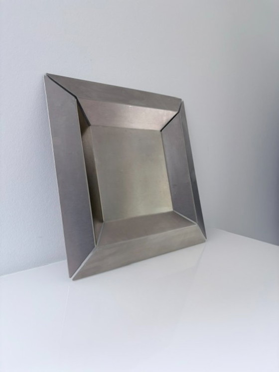 Bol design vintage Tablo en acier inoxydable 34 x 34 cm – rvs (photo 5 of 13)