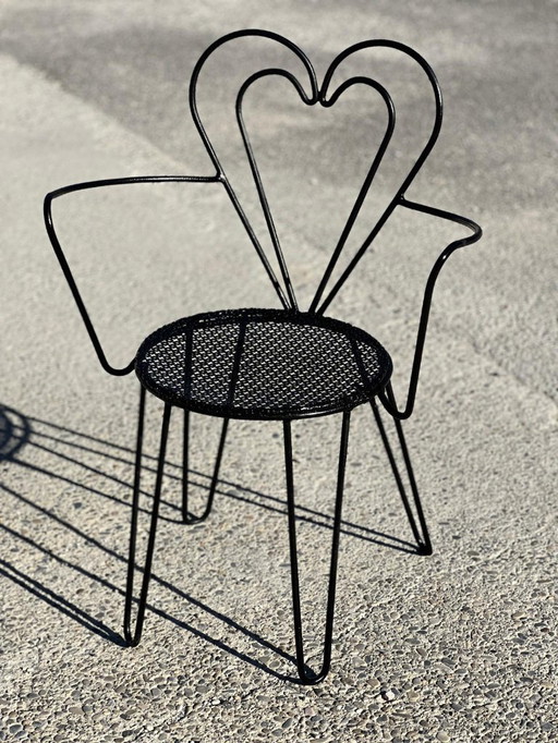 Mathieu Matégot wrought iron garden furniture 1950