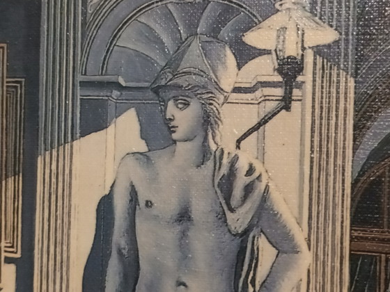 Hand-painted Reproduction P. Delvaux – Paintings & Drawings, Wood, Canvas (photo 5 of 10)
