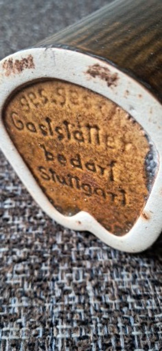 Image 1 of Vintage tiki-style vase from the 1970s