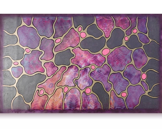 Image 1 of Kubisme A1431 - abstract schilderij XXL