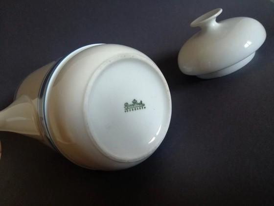 Image 1 of Äußerst seltene Rosenthal Duo Teekanne in Blau von Ambrogio Pozzi, Deutschland, 1970er Jahre