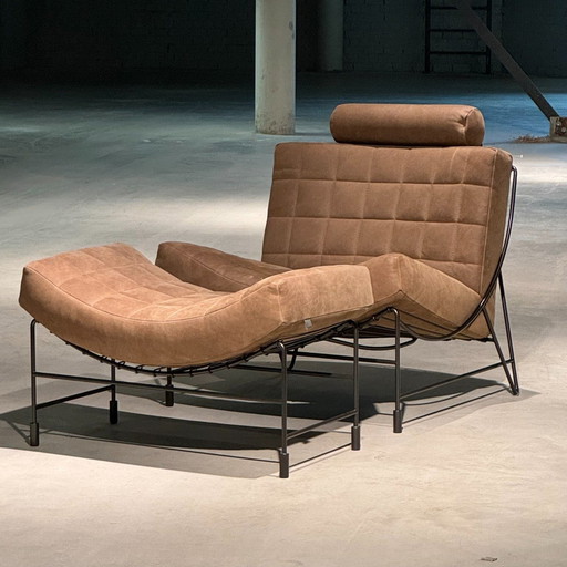 Poltrona Leolux Volare con pouf