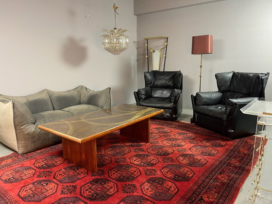Esclusivo Set Soggiorno Designer Vintage, Mario Bellini & Viola d’Amore, B&B Italia, Divani 2 posti, Cromo (foto 5 di 15)