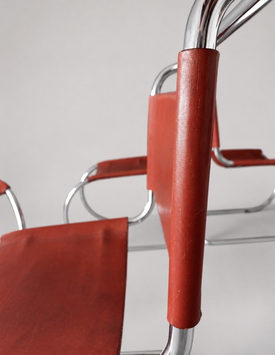 Image 1 of 4 sedie vintage MR10 di Mies van der Rohe per Fasem, Italia