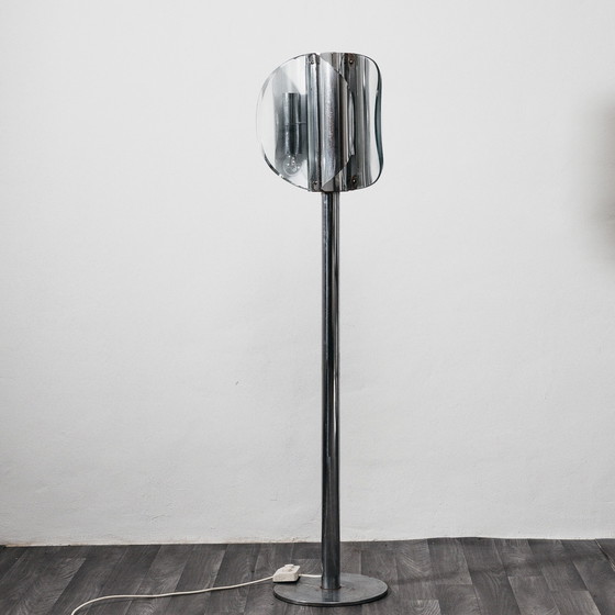 Image 1 of Lampadaire de style Fontana Arte, design vintage des années 1970, antiquités modernes
