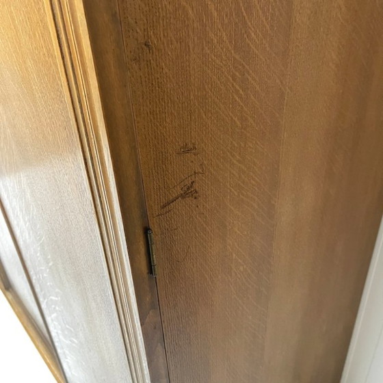 Image 1 of Armario antiguo de estilo Art Déco con módulos para colgar ropa y estantes desmontables.