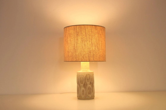 Ceramic table lamp by Desiree Stentoj with ovals – Porcelain, Mid Century Modern (photo 5 of 5)