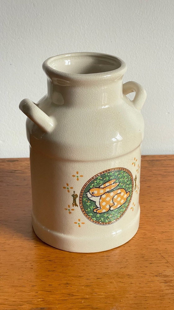 Image 1 of Vintage Taiwanese Ceramic Rabbit Vase