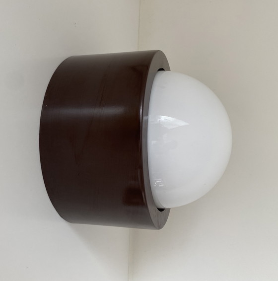 Image 1 of Vintage plafondlamp - wandlamp Mushroom - Mid Century