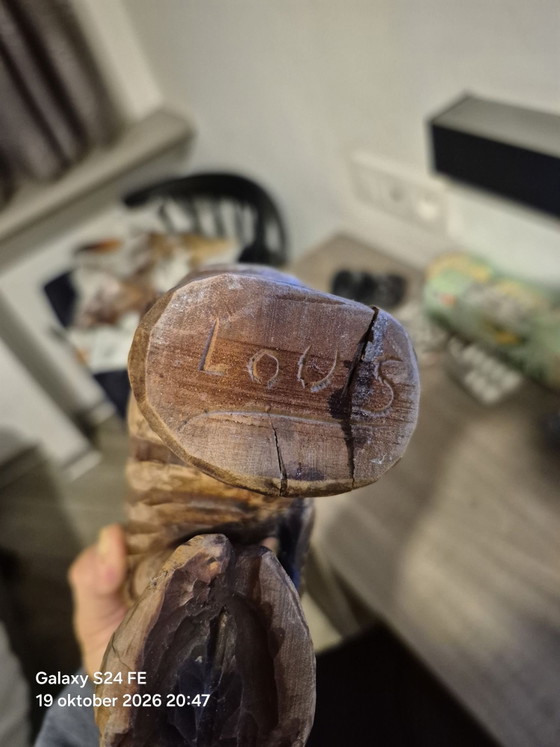 Louis love nomad Skulptur – Bildhauerei, Holz (photo 6 of 6)