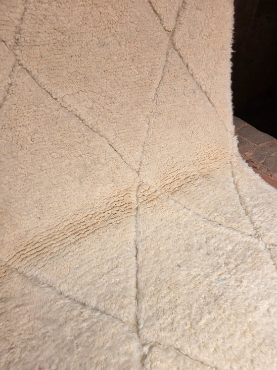 Image 1 of Small Cream Beni Ourain Moroccan rug 152 x 109 cm